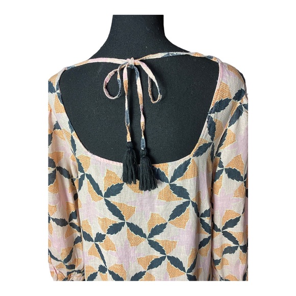 The Odell’s Lyla Printed Linen Dress Size Medium - Picture 8 of 9